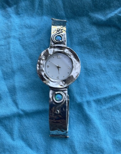 Hammered silver opal 925 - hammered, &