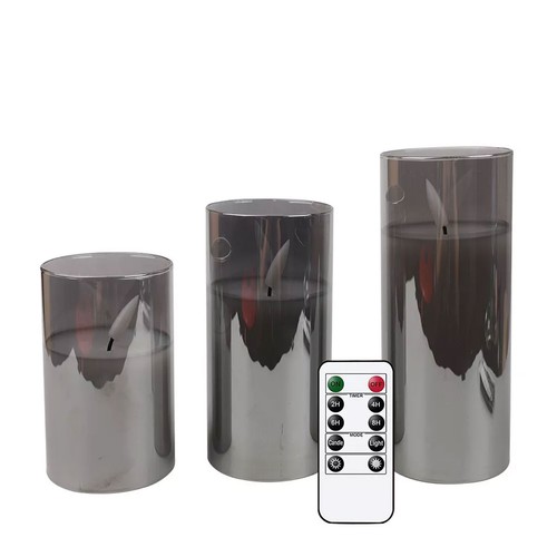 Pack glass candles - candles, wax