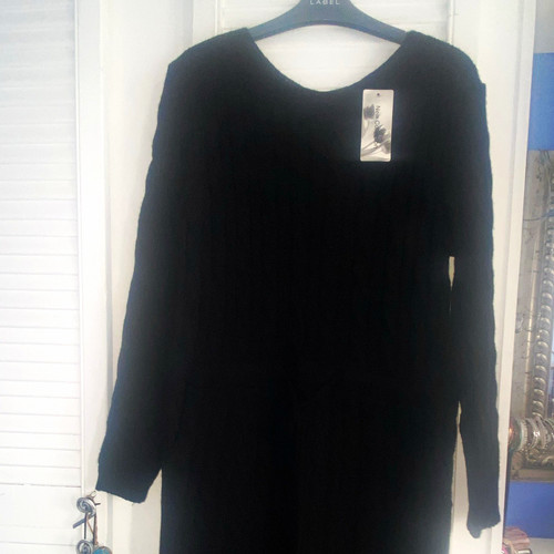 Black wool blend - black, jumper