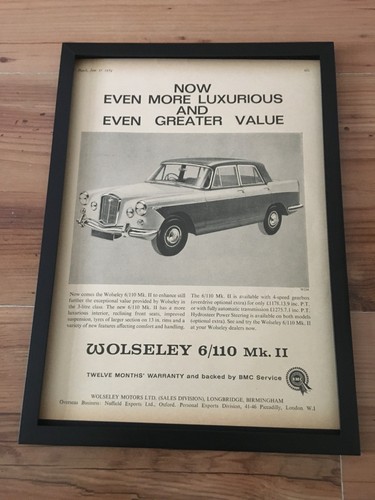 Wolseley 110 car - wolseley, ii