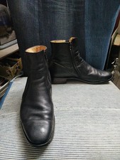 Loake Bros Vintage And Rare Dual Zip Chelsea Boots In Black