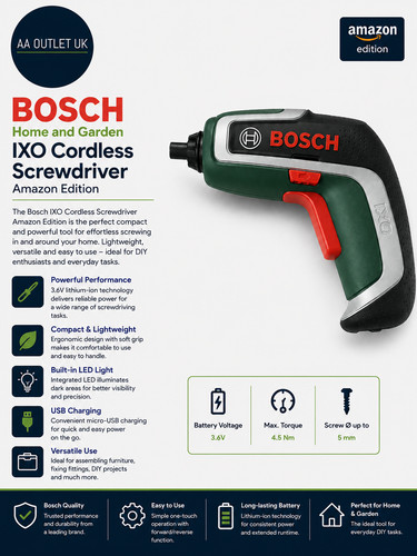 Bosch home garden ixo cordless - garden,