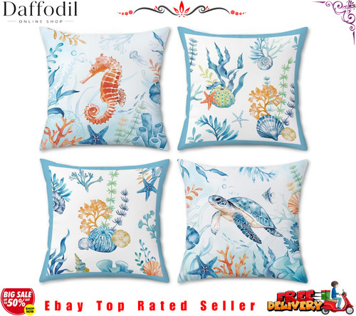 Vibrant coastal beach cushion - beach,