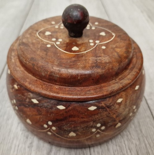 Round wooded trinket - wooded, with