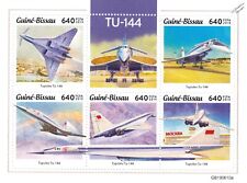 TUPOLEV Tu-144 Russian Supersonic Airliner Aircraft Stamp Sheet #1 (2019)