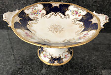 Coalport Batwing Blue  pedestal comport dish . Antique RARE!