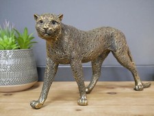 Large Proud Leopard Cat Statue