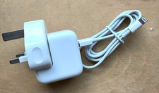 Genuine Apple 10W USB iPad & iPhone Charger with Genuine Apple Lightning Cable