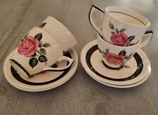 Crownford Burslem x4 teacup &