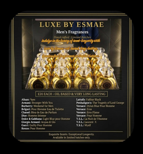 Luxe esmae men fragrances - esmae,