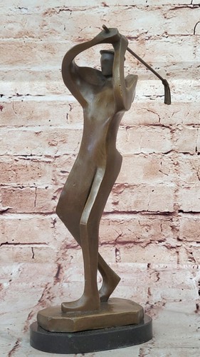 Original solid bronze - bronze, golfer