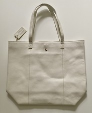 ASHWOOD EMILY WINTER WHITE LEATHER TOTE SHOULDER BAG FROM QVC  - NEW