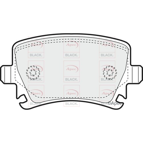 Brake pads set for audi - set, 8j