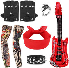 8 Pcs Punk Gothic Rocker