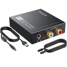 PROZOR DAC Converter 192kHz Digital to Analog Converter Digital Optical Toslink