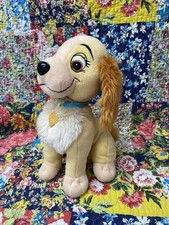 Disney Lady Soft Toy 12” Lady & The Tramp Plush VGC 