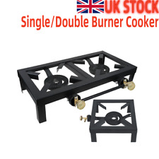 Propane LPG Gas Double Burner Cooker Boiling Ring Outdoor Camping Stove Cooker
