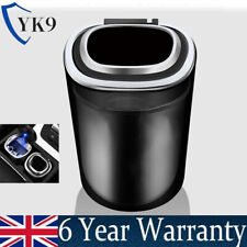 Auto Car Ashtray Detachable Travel Ash Cup Holder LED Light Flip Lid for Camping