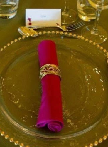 Gold metal napkin - 10, x