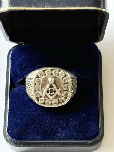 925 silver masonic gents ring - 925,