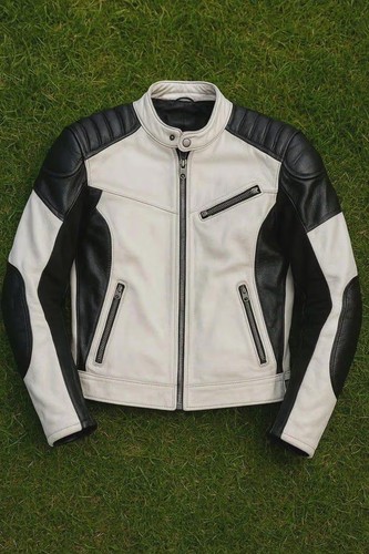 Men black white leather - men's,