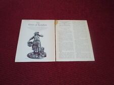The Cries of London John Pinches  pewter figures  vintage magazine article