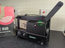 Cinerex 818 Dual 8mm Movie Projector, Silent,  Vintage. In original box.
