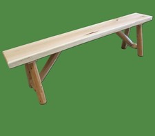 Solid Wood Log Bench ~ 5 Foot