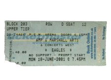 ORIGINAL Eagles Concert Ticket