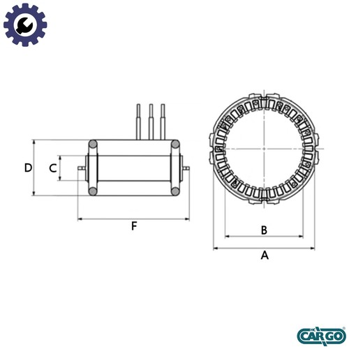 Stator alternator 032 235 - stator,