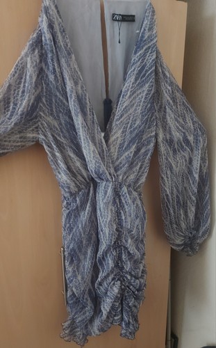 Zara viscose midi dress - viscose,
