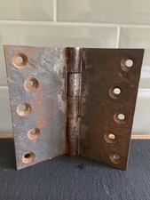 Cast Iron Door Hinge Large 6”x 3.5” Heavy Duty 1.2kg Reclaimed Barn Gate Door 