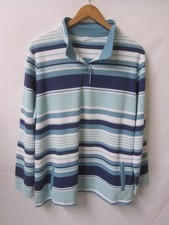DAMART Blue Striped Collared