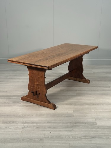 Antique oak refectory - refectory, table