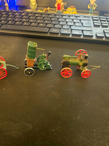 Vintage miniature metal steam - miniature,