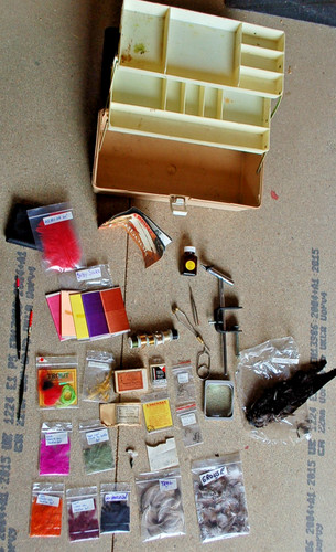 Fly tying materials box of - materials,