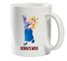 MISS PIGGY MUPPET SHOW Inspired Personalised Name Mug Birthday  FREE GIFT BOX