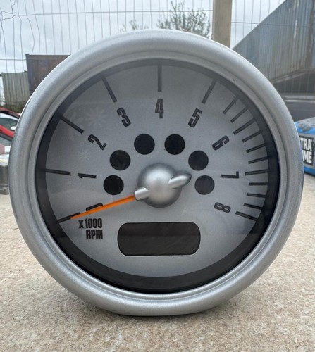 Mini rev counter with silver - rev,