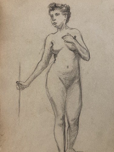 Beautiful drawing antique nude - drawing,
