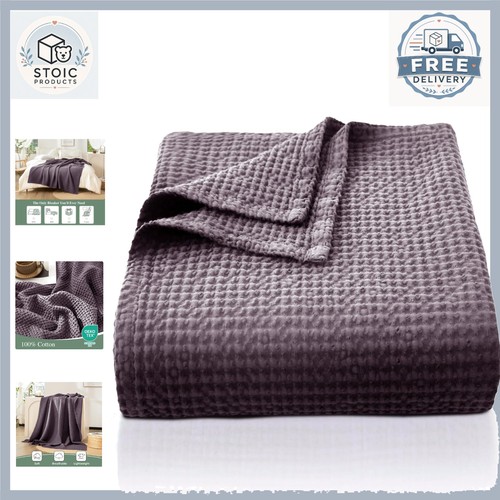 100 cotton waffle blanket - 100%,