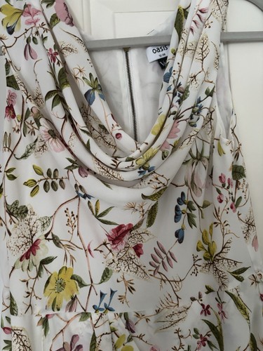 Oasis cream floral - dress, size