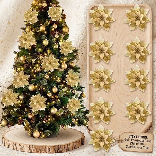 Poinsettia christmas tree - poinsettia,