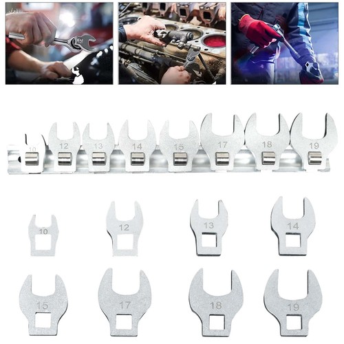 Crow foot spanner set metric - crow,
