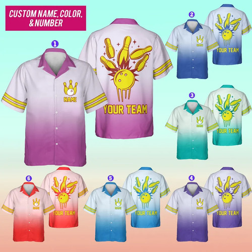 Personalized bowling hawaiian - bowling,