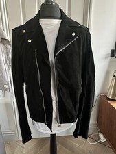 Belstaff Men's Suede Biker Jacket Black New Without Tags Size It52