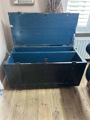 Vintage steamer trunk chest - steamer,