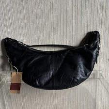 Oriano Black Leather Crescent