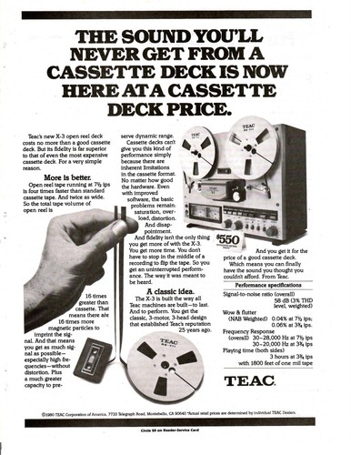 Vintage teac reel to - teac, reel-to-reel