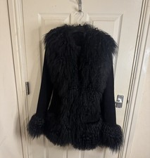 Vintage Y2K Black Afghan