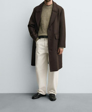 ZARA MENS RELAXED FIT WOOL